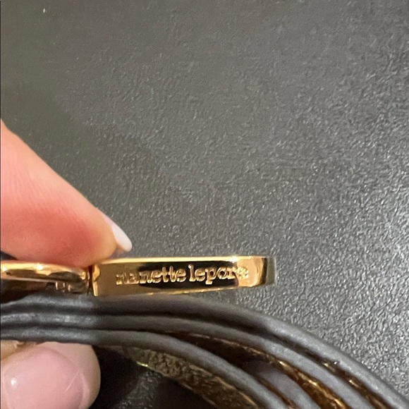 Nanette Lepore |  Gold Crossbody Bag Set w/ Matching Wallet, Bag Charm - Picture 5 of 15